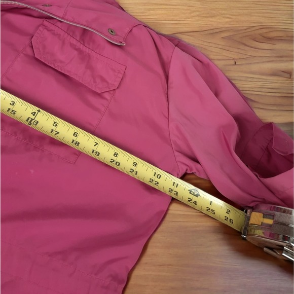 Steve Madden Pink Zip Front Long Raincoat - Picture 7 of 13